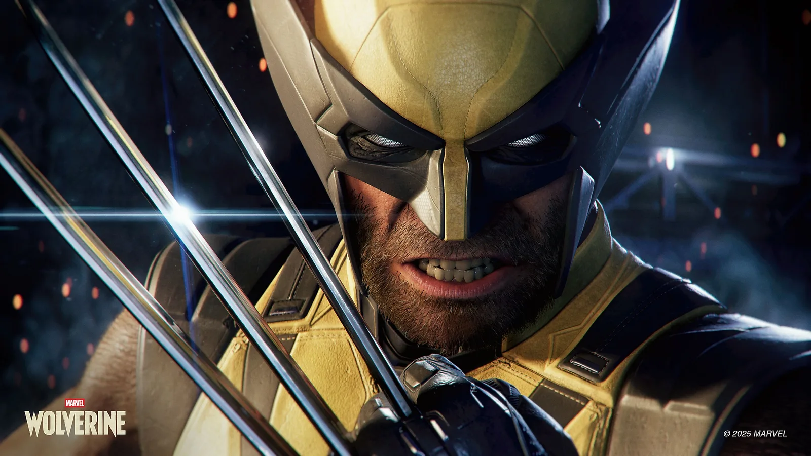 Wolverine in his yellow suit prepares to strike at close range
